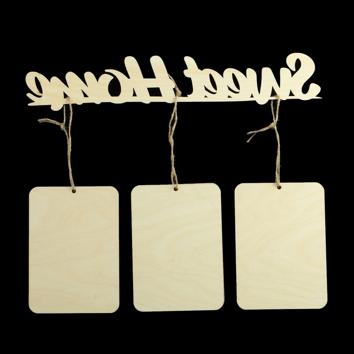 Фоторамка для фото 10х15 см "Sweet Home" белая, набор 4 детали 42х25 см