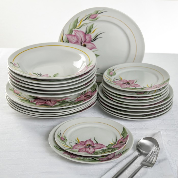 Сервиз столовый 24 предмета "Лилия"