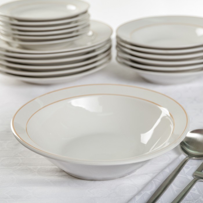 Сервиз столовый 19 предметов "Золотая отводка"