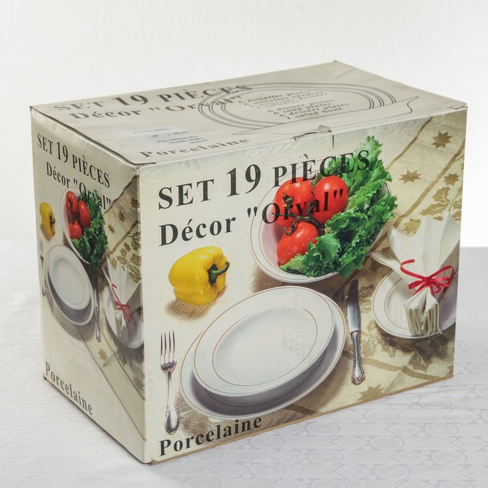 Сервиз столовый 19 предметов "Золотая отводка"