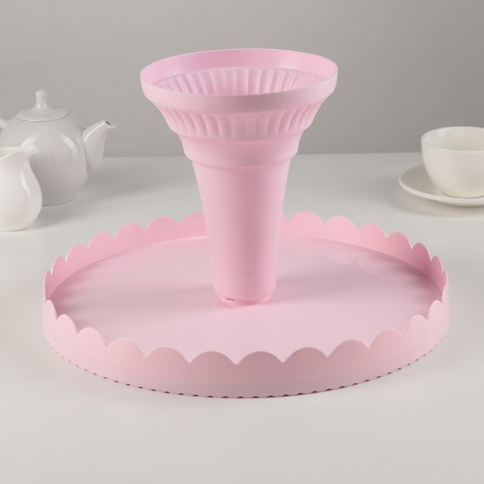 Подставка для кондитерских изделий "Сладости" 32x32x14 см, цвета МИКС