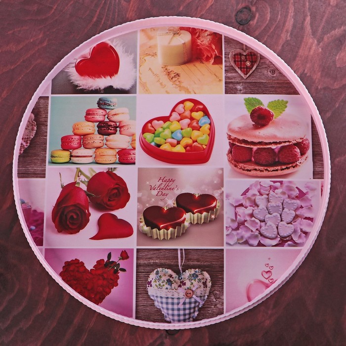 Подставка для кондитерских изделий "Сладости" 32x32x14 см, цвета МИКС