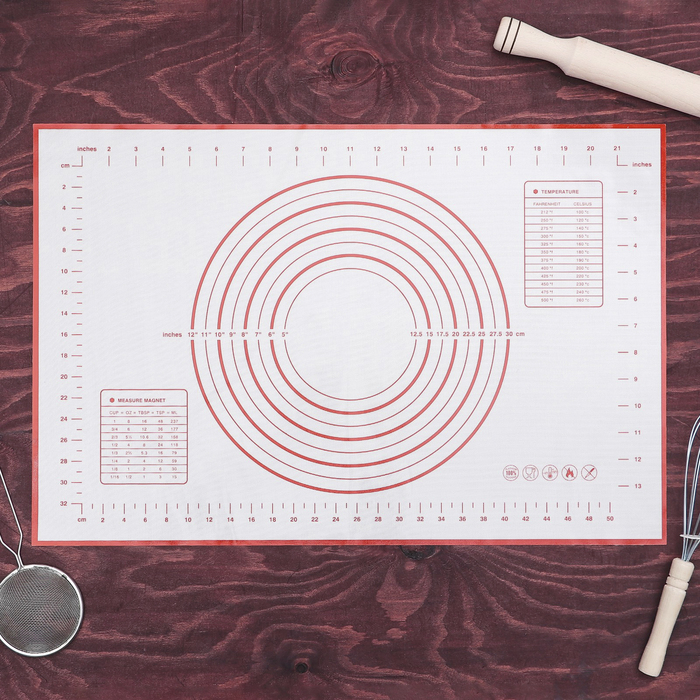 Коврик армированный с разлиновкой 40х60 см