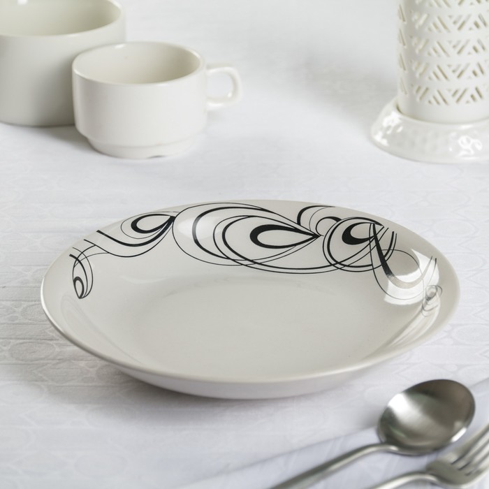 Блюдо 24 см "Шелкография"