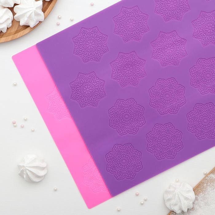 Коврик для айсинга "Цветочки"