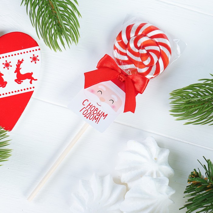 Леденец на палочке "С Новым годом", 15 г