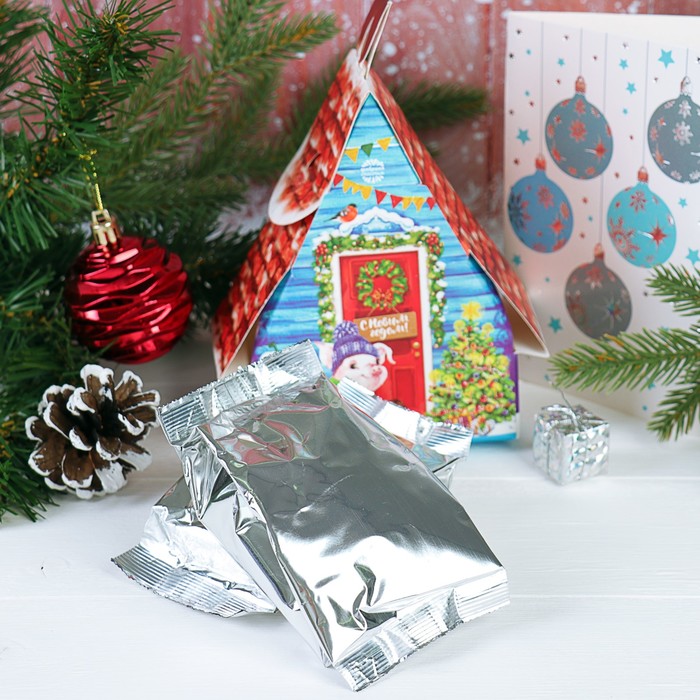 Чай пряный апельсин в фигурной коробке "С Новым годом", 100 г