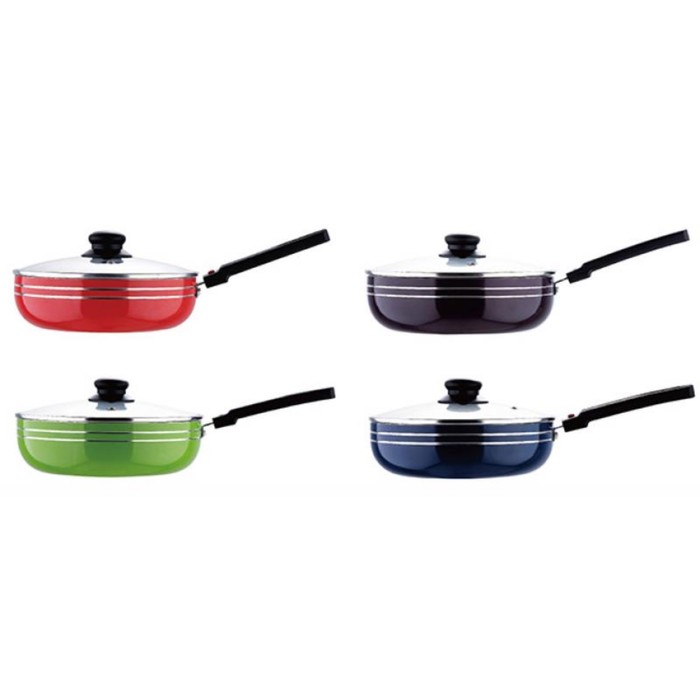 Сковорода Wellberg Bio-Marmo, 26 см, цвет МИКС