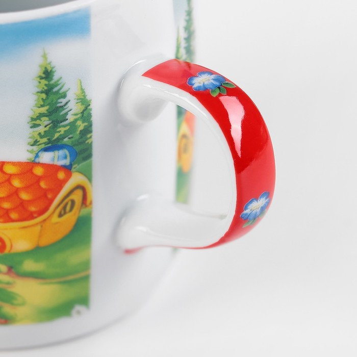 Набор детской посуды 3 предмета "Зайка" кружка 230 мл, миска 400 мл, тарелка d=18 см