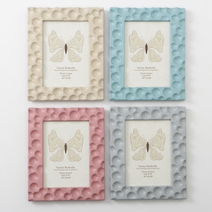 Фоторамка пластик 10х15 см "Пузырьки" МИКС 19,5х15 см