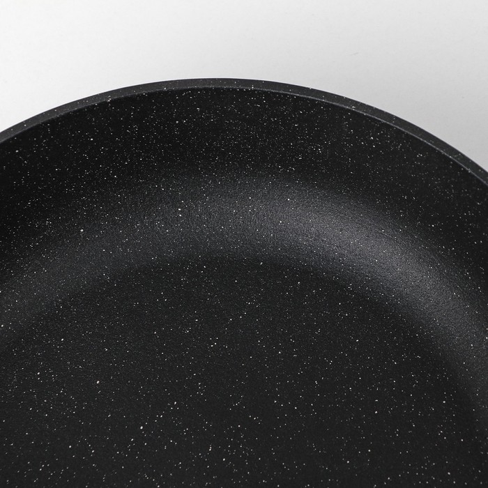 Сковорода 22 см, с антипригарным покрытием, со стеклянной крышкой "Cacao Milk"