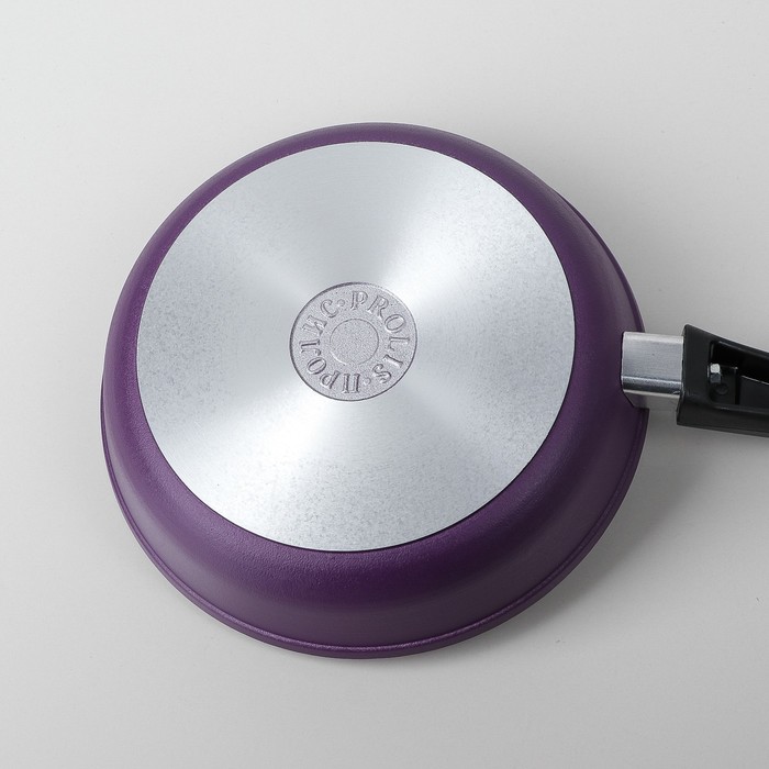 Сковорода 22 см, с антипригарным покрытием, со стеклянной крышкой "Semi-Matte Violet"