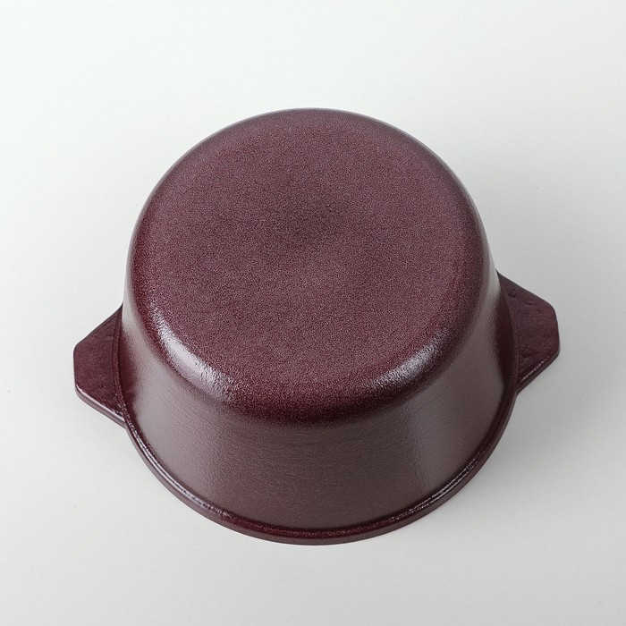 Казан 2 л с наружным декоративным покрытием"Metallic Borderaux"