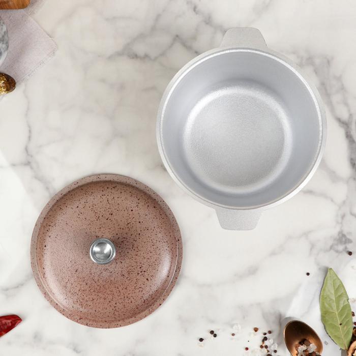 Казан 1,5 л, с наружным декоративным покрытием Cacao Milk