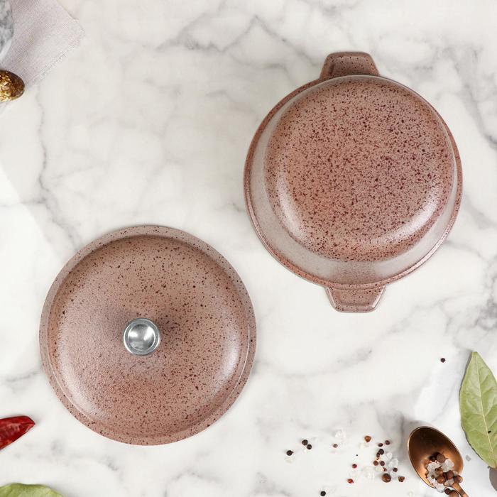 Казан 1,5 л, с наружным декоративным покрытием Cacao Milk