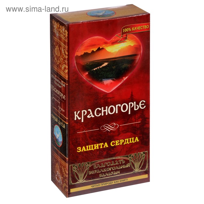 фото Бальзам безалкогольный "красногорье" защита сердца, 250 мл благодать с алтая