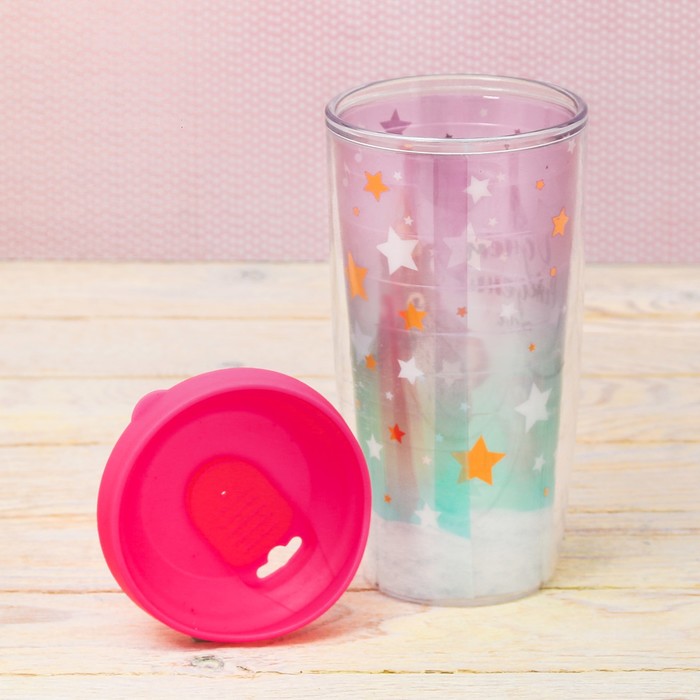 Подарочный набор "С Днем Рождения!", термостакан 450 мл, мишка