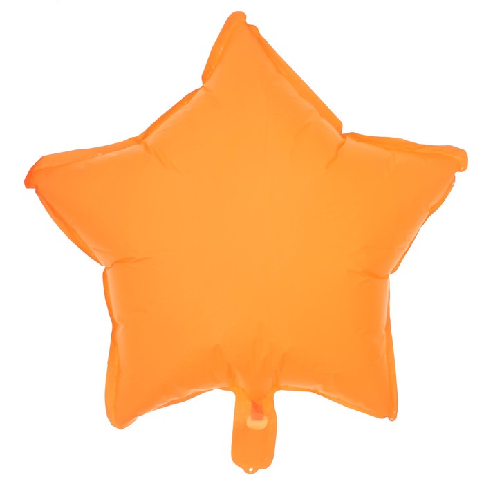 Шар полимерный 18" "Звезда неон", цвет оранжевый