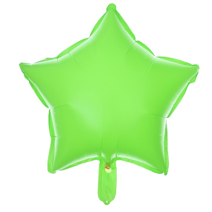 Шар полимерный 18" "Звезда неон", цвет зеленый