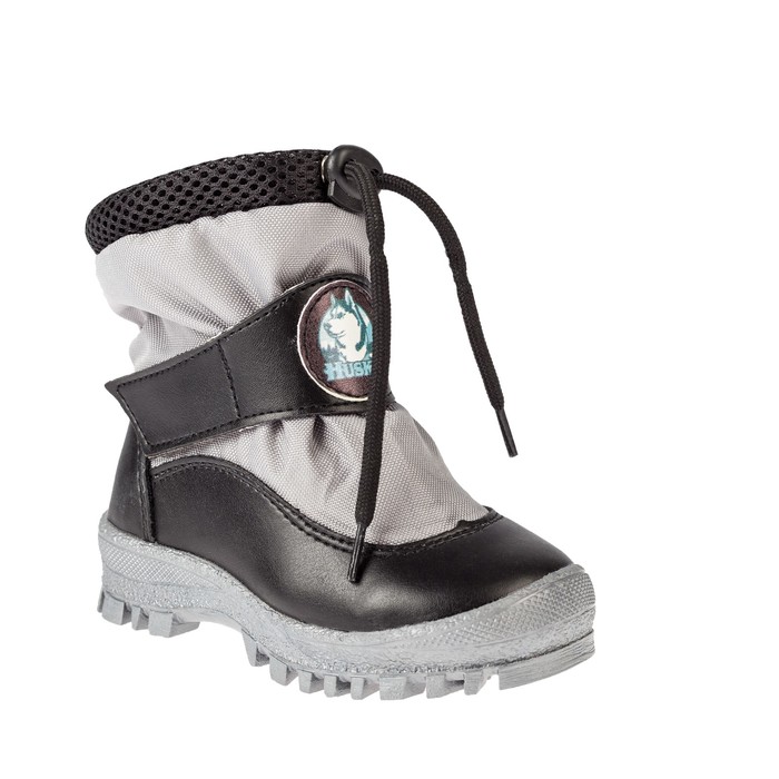 Дутики детские арт .7162 F (серый/чёрный) (р. 27)