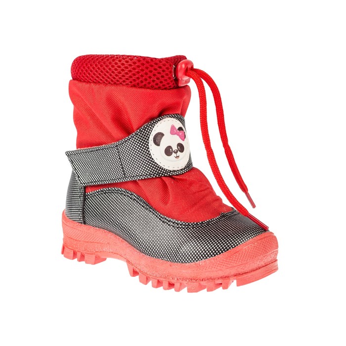 Дутики детские арт .7164 F (серый/красный) (р. 27)