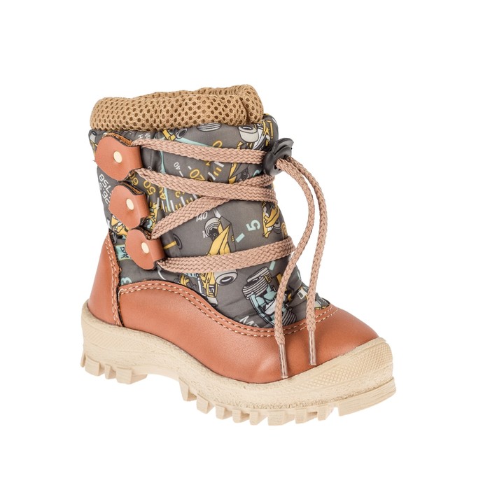 Дутики детские арт .71614 (коричневый) (р. 26)