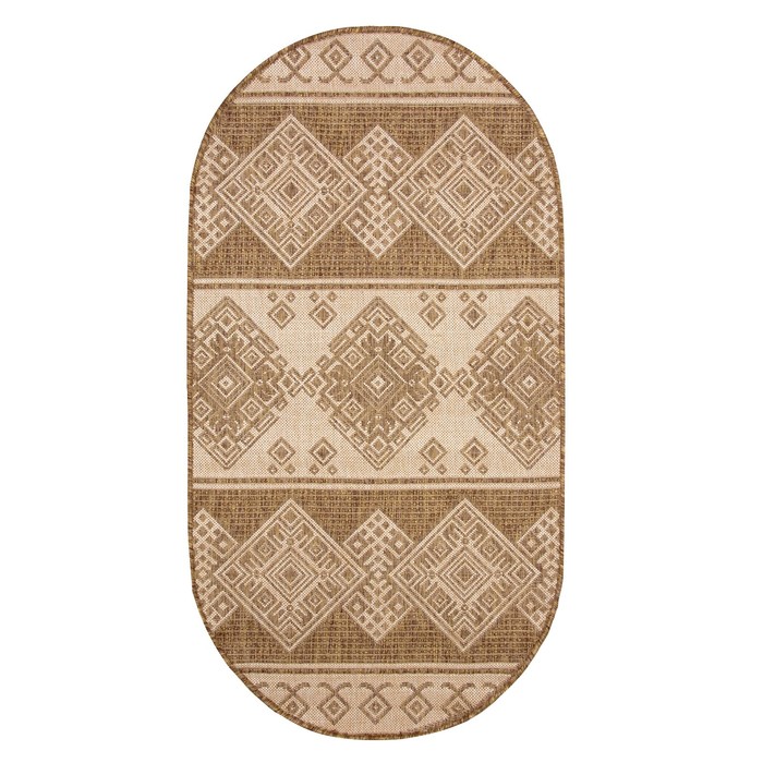 Ковёр Эко овальный , размер  80х150 см 78016/23