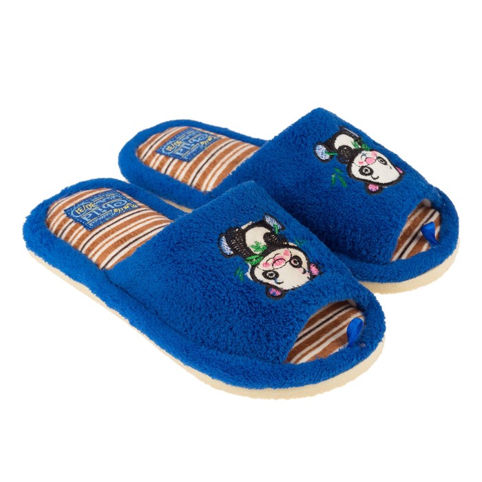 Тапочки детские (арт. DC-O-050-015_03), цвет синий, размер 34/35