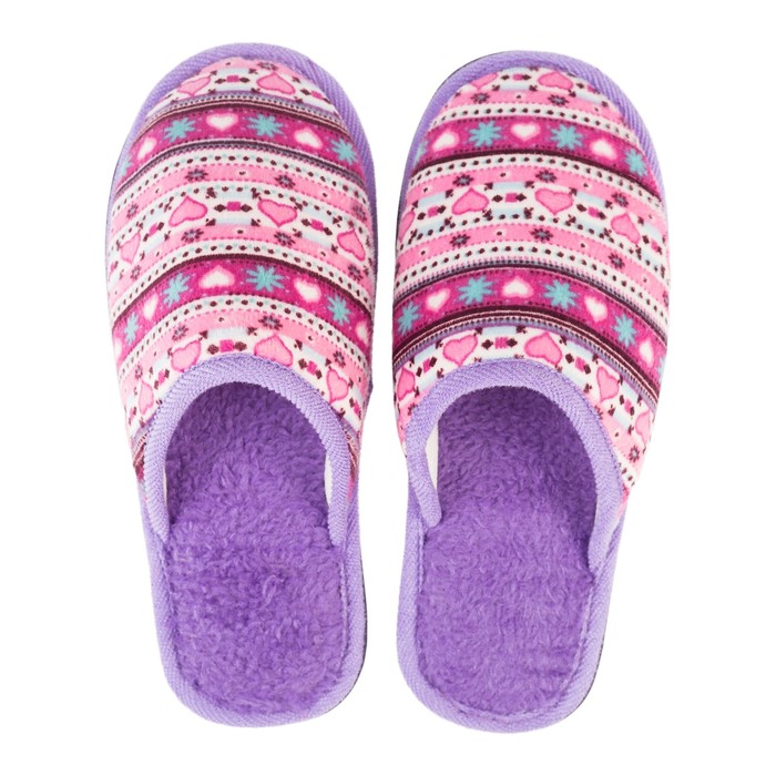 Тапочки женские (арт. А-70 В22-001-1_06 зак), цвет фиолетовый, размер 36/37