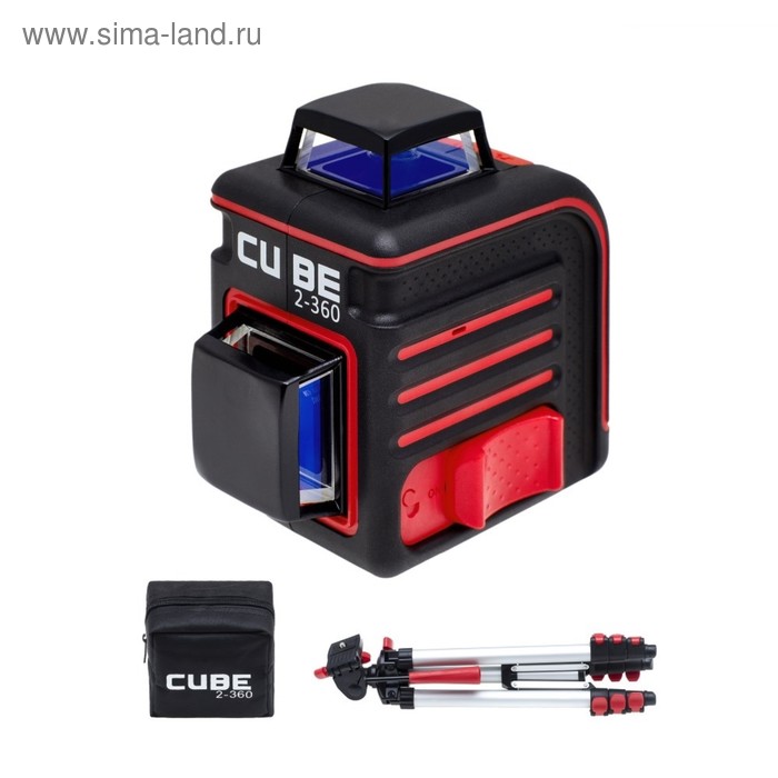 Нивелир лазерный ADA Cube 2-360 А00449 Professional Edition, 20/70м, ±0.3 мм/м, 2х360°