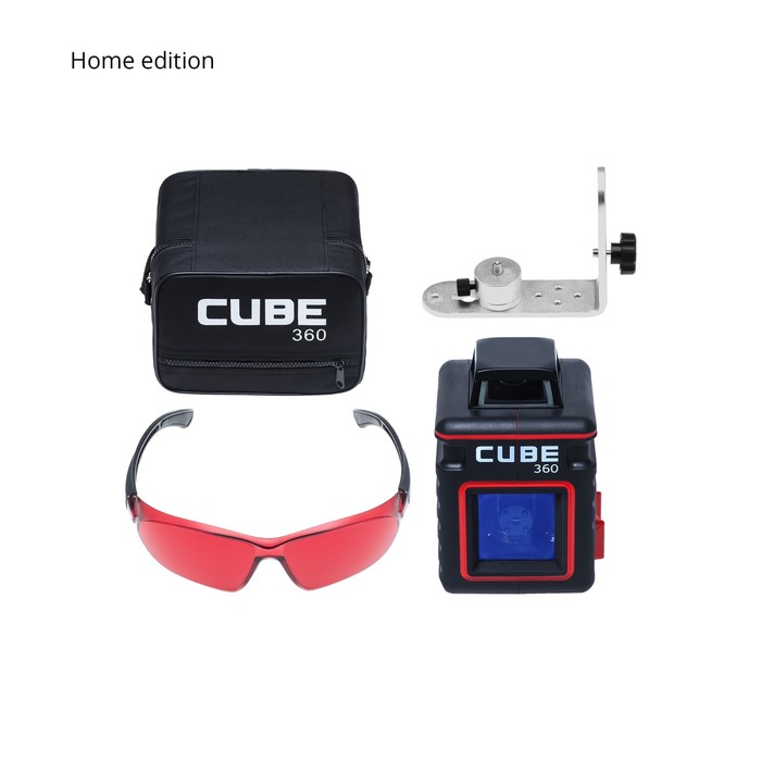 Нивелир лазерный ADA Cube 360 А00444 Home Edition, 20/70 м, ±3 мм/10 м, ±4°, 360°/160°