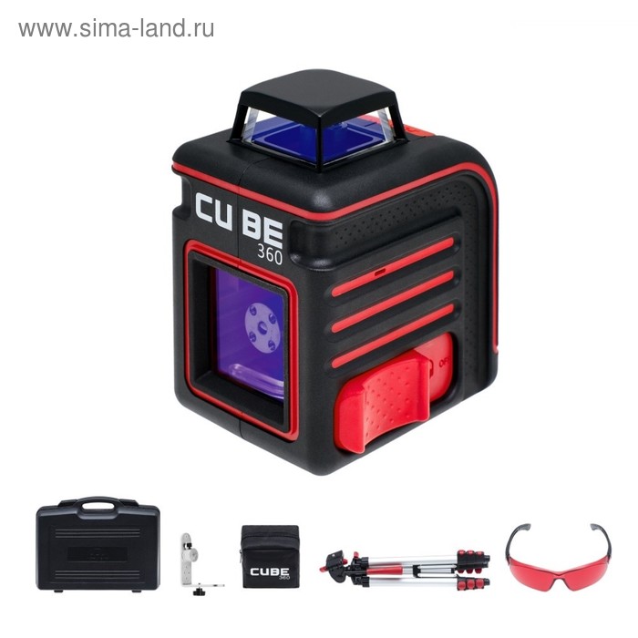 Нивелир лазерный ADA Cube 360 А00446 Ultimate Edition, 20/70 м, ±0.3 мм/м, 360°/160° 
