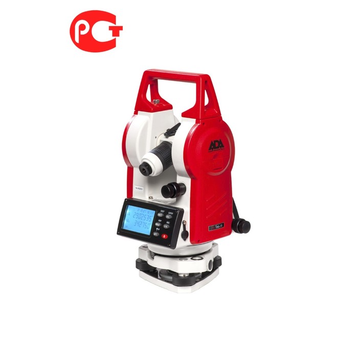 Теодолит электронный ADA DigiTeo-20 А00229, 20", изображение прямое, 30Х, от 1.3 м, d=45мм