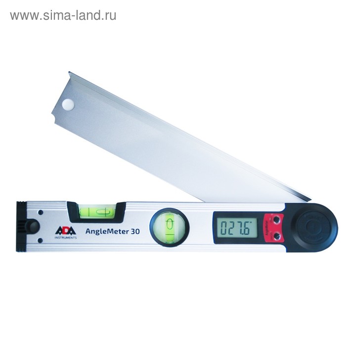Угломер электронный ADA AngleMeter 30 А00494, 0-225°, ±0.3°, от -10 до +50°С, 1 батарея 3В угломер электронный ada angleruler 50 а00396