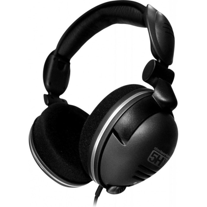 Гарнитура Steelseries 5H v2 USB 1м мониторы оголовье (61001) черный