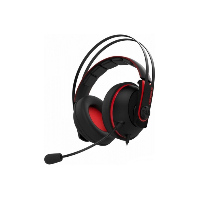 Гарнитура Asus Cerberus V2 1.2м мониторы оголовье (90YH015R-B1UA00) красный/черный