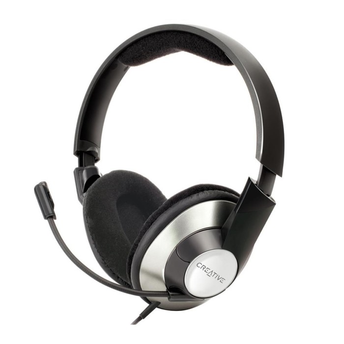 Гарнитура Creative HS-620 2.5м мониторы оголовье (51EF0390AA002) серебристый/черный