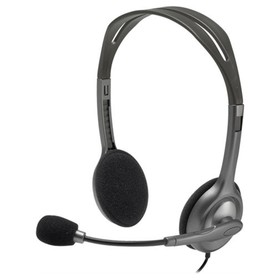 

Наушники с микрофоном Logitech H111 1.8м накладные оголовье (981-000593) серый