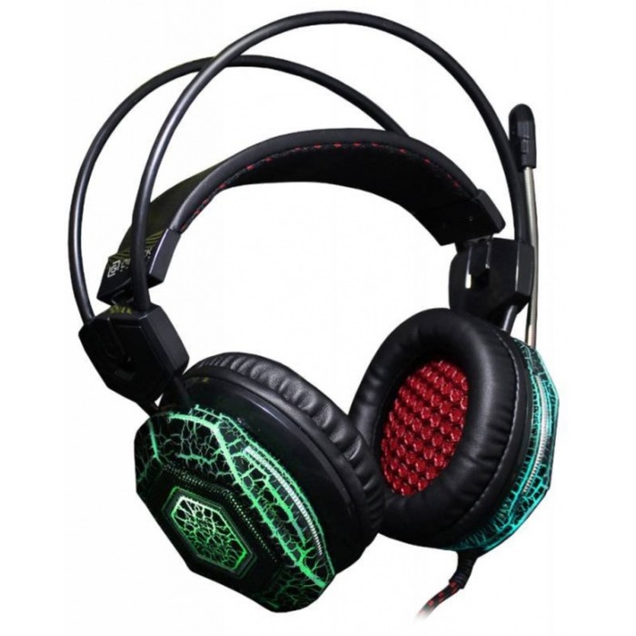 Гарнитура Oklick HS-L500G TOXIC 2.2м мониторы оголовье (HS-L500G) черный