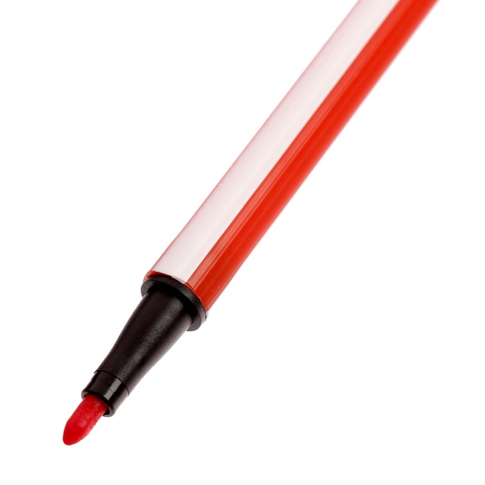 Фломастеры 24цв Полоски в тубусе Мишка МИКС