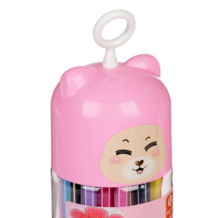 Фломастеры 36цв Полоски в тубусе Мишка МИКС