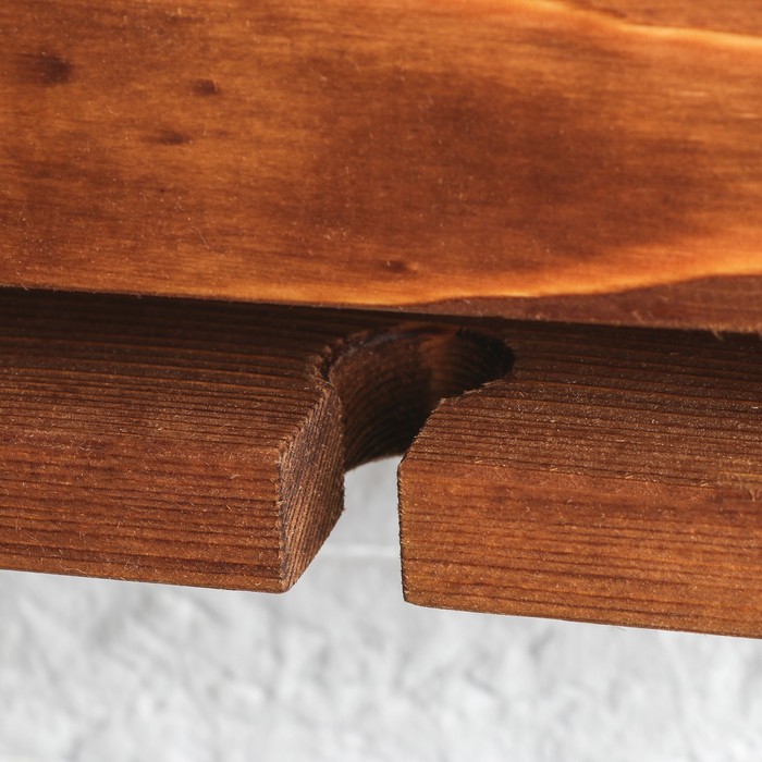 Полка для вина "Портофино", массив сосны, 50 х 15 х 15 см УЦЕНКА