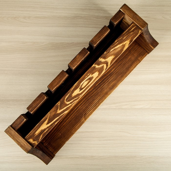 Полка для вина "Портофино", массив сосны, 50 х 15 х 15 см УЦЕНКА