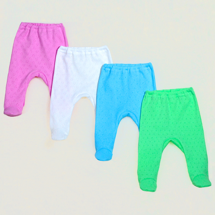 Ползунки детские на резинке, 03108-04, цвет микс, рост 80 см