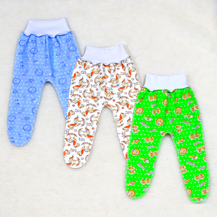 Ползунки детские, 03102-12, цвет микс, рост 68 см