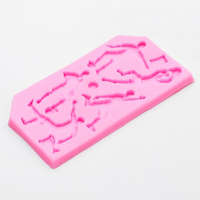 Молд 11х6х0,4 см "Футболисты"