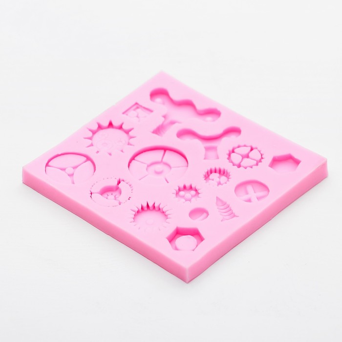 Молд 8х7,5х0,6 см "Шурупы , гаечки"