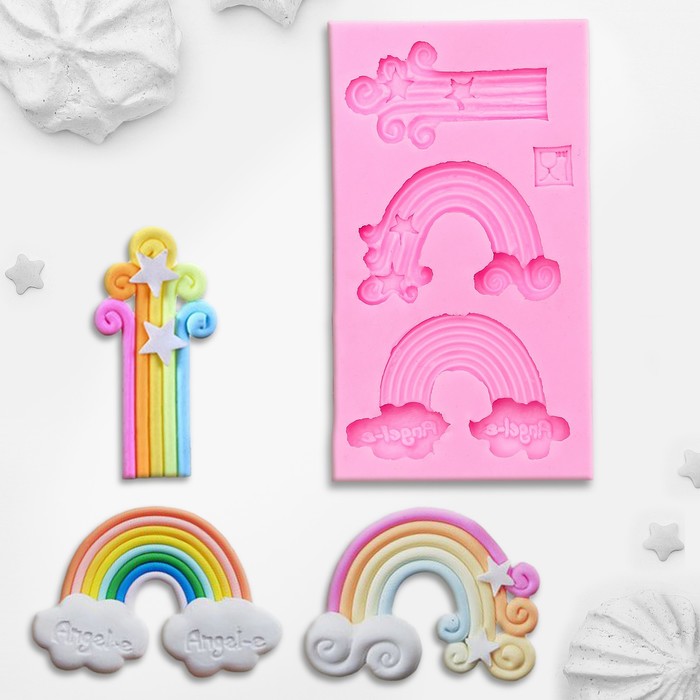 Молд силиконовый «Радуга», 10,5×6×1 см