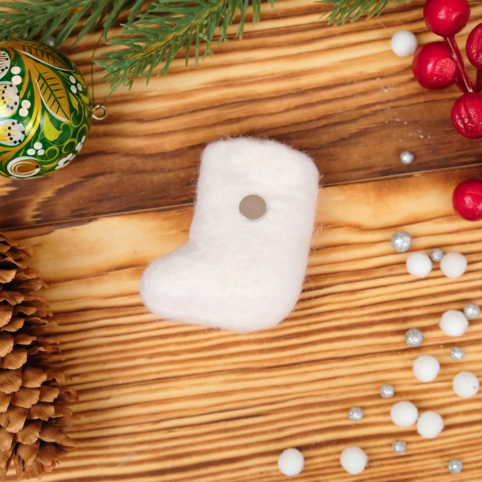 Магнит «Валенок», праздничное настроение, 5,5×4 см, ручная работа