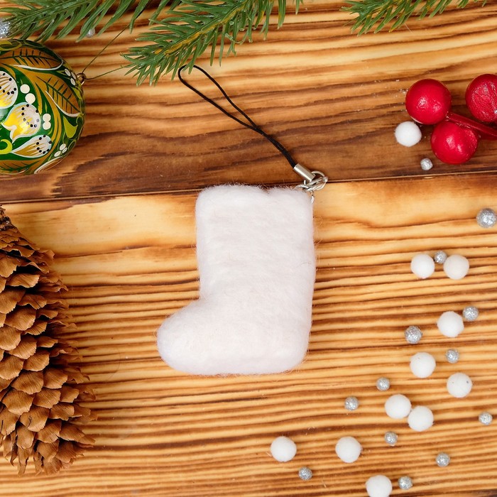 Брелок «Валенок», на мир под своим углом, 5.5 × 4 см, ручная работа